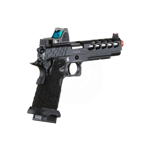 Lancer Tactical Stryk Hi-Capa 5.1 Gas Blowback Airsoft Pistol w/ Reflex Red Dot Sight - (Black)