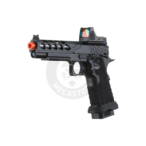 Lancer Tactical Stryk Hi-Capa 5.1 Gas Blowback Airsoft Pistol w/ Reflex Red Dot Sight - (Black)