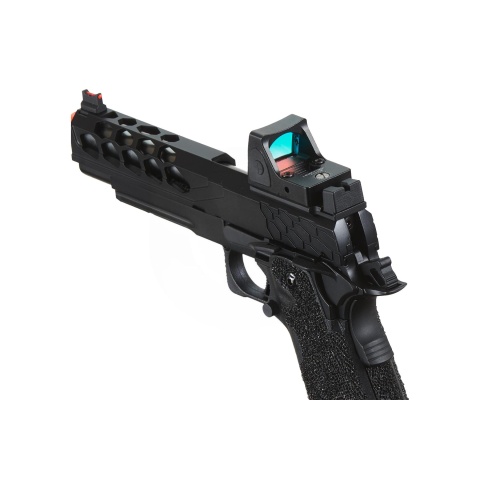 Lancer Tactical Stryk Hi-Capa 5.1 Gas Blowback Airsoft Pistol w/ Reflex Red Dot Sight - (Black)
