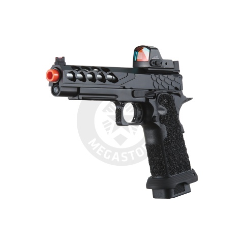 Lancer Tactical Stryk Hi-Capa 5.1 Gas Blowback Airsoft Pistol w/ Micro Red Dot Sight - (Black)