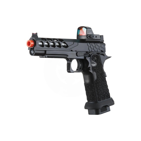 Lancer Tactical Stryk Hi-Capa 5.1 Gas Blowback Airsoft Pistol w/ Micro Red Dot Sight - (Black)