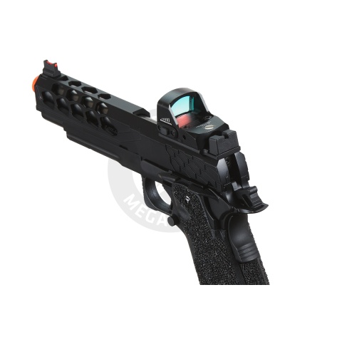 Lancer Tactical Stryk Hi-Capa 5.1 Gas Blowback Airsoft Pistol w/ Micro Red Dot Sight - (Black)