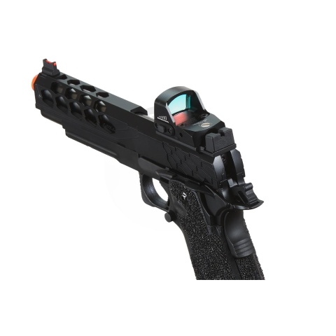 Lancer Tactical Stryk Hi-Capa 5.1 Gas Blowback Airsoft Pistol w/ Micro Red Dot Sight - (Black)