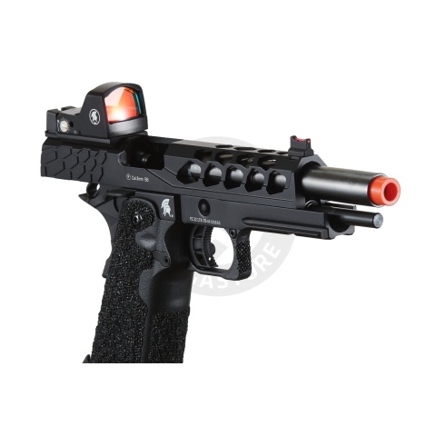 Lancer Tactical Stryk Hi-Capa 5.1 Gas Blowback Airsoft Pistol w/ Micro Red Dot Sight - (Black)