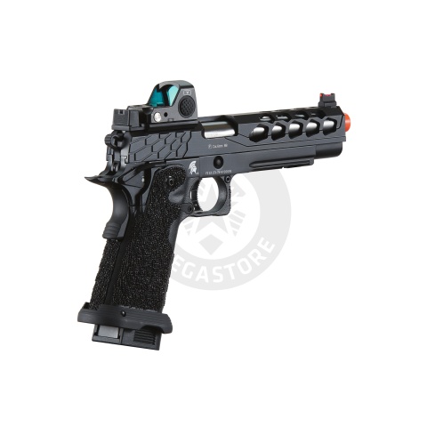 Lancer Tactical Stryk Hi-Capa 5.1 Gas Blowback Airsoft Pistol w/ Red Dot Sight - (Black)