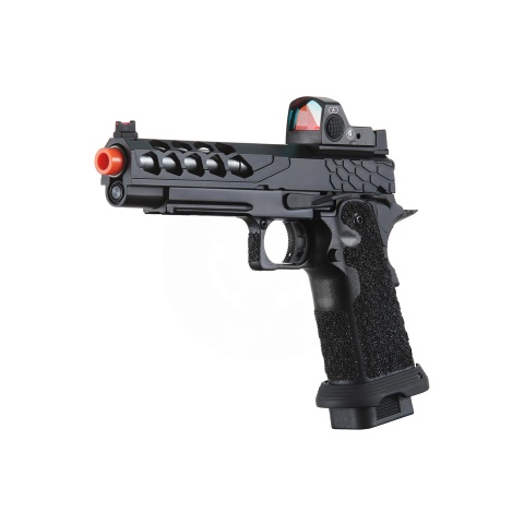Lancer Tactical Stryk Hi-Capa 5.1 Gas Blowback Airsoft Pistol w/ Red Dot Sight - (Black)