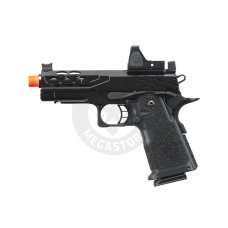 Lancer Tactical Stryk Hi-Capa 4.3 Gas Blowback Airsoft Pistol w/ Reflex Red Dot Sight - (Black)
