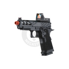 Lancer Tactical Stryk Hi-Capa 4.3 Gas Blowback Airsoft Pistol w/ Reflex Red Dot Sight - (Black)
