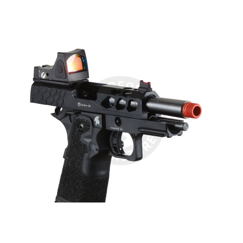 Lancer Tactical Stryk Hi-Capa 4.3 Gas Blowback Airsoft Pistol w/ Reflex Red Dot Sight - (Black)