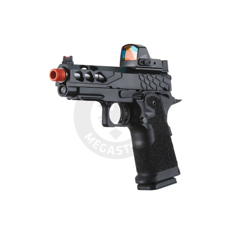 Lancer Tactical Stryk Hi-Capa 4.3 Gas Blowback Airsoft Pistol w/ Micro Red Dot Sight (Black)