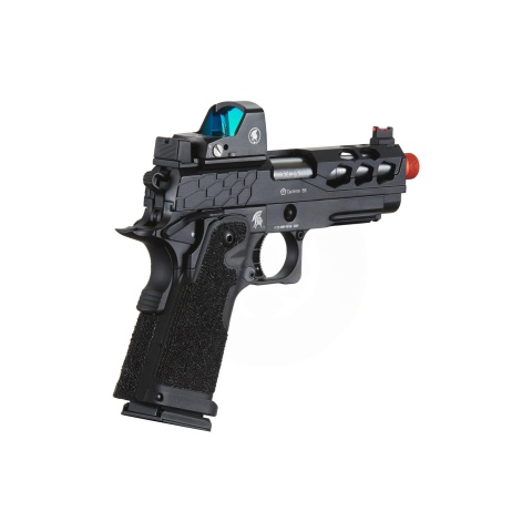 Lancer Tactical Stryk Hi-Capa 4.3 Gas Blowback Airsoft Pistol w/ Micro Red Dot Sight (Black)