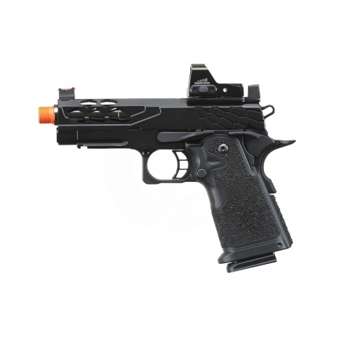 Lancer Tactical Stryk Hi-Capa 4.3 Gas Blowback Airsoft Pistol w/ Red Dot Sight (Black)