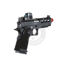 Lancer Tactical Stryk Hi-Capa 4.3 Gas Blowback Airsoft Pistol w/ Red Dot Sight (Black)
