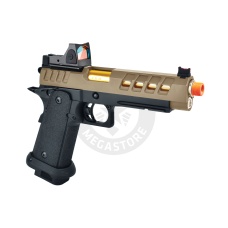 Lancer Tactical Heracles Hi-Capa Gas Blowback Airsoft Pistol w/ Reflex Red Dot Sight - (Tan)