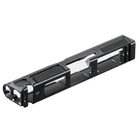 Arc Division Reactor Glock 19 GBB Slide Kit by Lancer Tactical for Elite Force Umarex Gen 5 Glock 19 Gas Blowback Pistols - (Black)