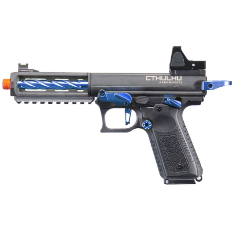 Lancer Tactical x Tandemkross CTHULHU Gas Blow Back Pistol w/ Red Dot Reflex Sight - (Blue)