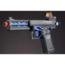 Lancer Tactical x Tandemkross CTHULHU Gas Blow Back Pistol w/ Red Dot Reflex Sight - (Blue)
