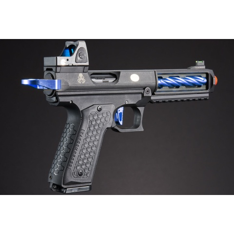 Lancer Tactical x Tandemkross CTHULHU Gas Blow Back Pistol w/ Red Dot Reflex Sight - (Blue)