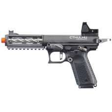 Lancer Tactical x Tandemkross CTHULHU Gas Blow Back Pistol w/ Red Dot Reflex Sight - (Black/Silver)