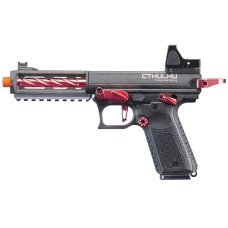Lancer Tactical x Tandemkross CTHULHU Gas Blow Back Pistol w/ Red Dot Reflex Sight - (Black/Red)