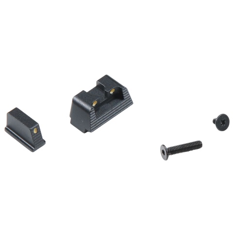 Lancer Tactical VFC Style Front and Rear Iron Sight Set for Airsoft Pistols