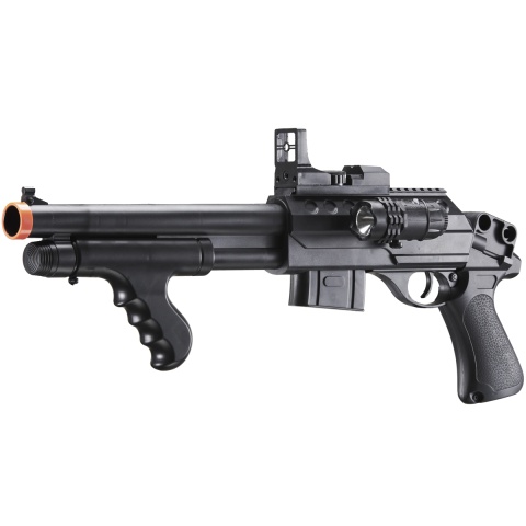 UK Arms Spring M0681A Spring Powered Pump Action Shotgun w/ Red Dot Sight and Flashlight (Color: Black)