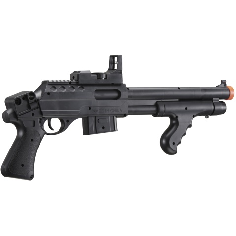 UK Arms Spring M0681A Spring Powered Pump Action Shotgun w/ Red Dot Sight and Flashlight (Color: Black)