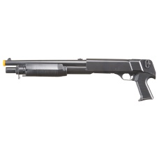 UKARMS M183A1 Spring Shotgun w/ 4 Bullet Shells, Pistol Grip - (Black)