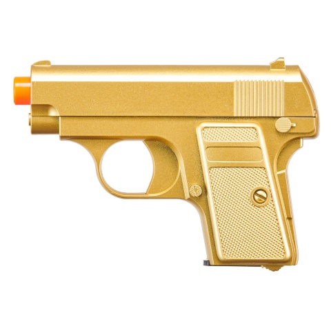 Lancer Tactical M222 Spring Powered Airsoft Pistol (Color: Gold)
