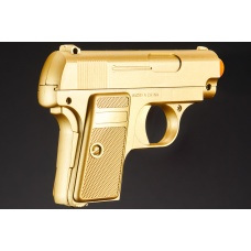 Lancer Tactical M222 Spring Powered Airsoft Pistol (Color: Gold)