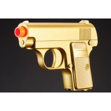 Lancer Tactical M222 Spring Powered Airsoft Pistol (Color: Gold)