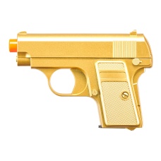 Omega Dual Spring Powered Airsoft Pistols (Color: Black & Gold)