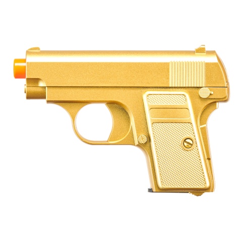 Omega Dual Spring Powered Airsoft Pistols (Color: Black & Gold)