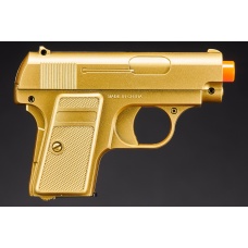 Omega Dual Spring Powered Airsoft Pistols (Color: Black & Gold)
