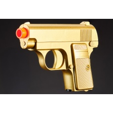 Omega Dual Spring Powered Airsoft Pistols (Color: Black & Gold)