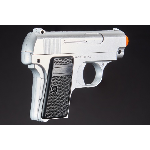 Lancer Tactical M222 Spring Powered Airsoft Pistol (Color: Silver)