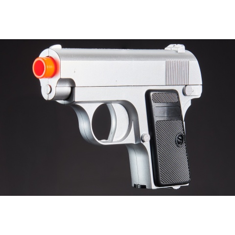 Lancer Tactical M222 Spring Powered Airsoft Pistol (Color: Silver)