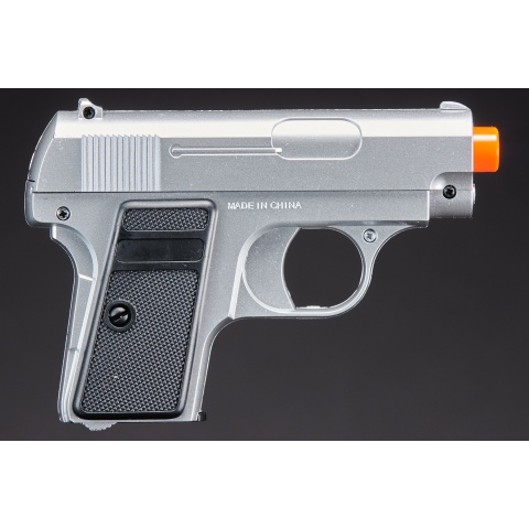 Omega Dual Spring Powered Airsoft Pistols (Color: Black & Silver)