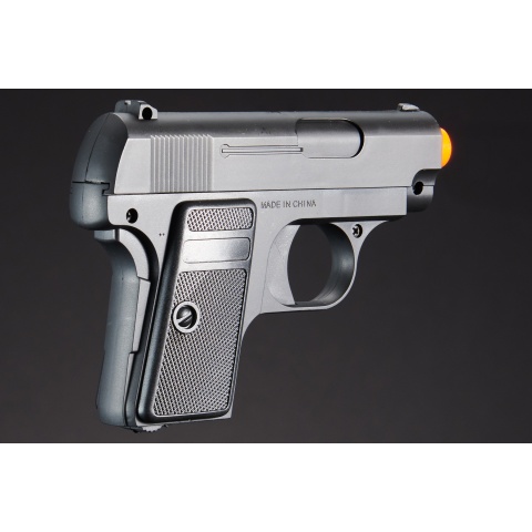 Omega Dual Spring Powered Airsoft Pistols (Color: Black & Silver)