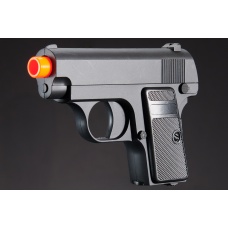 Omega Dual Spring Powered Airsoft Pistols (Color: Black & Silver)