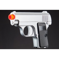 Omega Dual Spring Powered Airsoft Pistols (Color: Black & Silver)