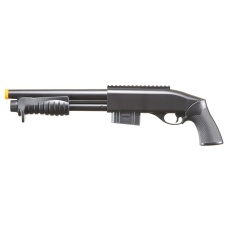 Double Eagle M401 Pump Action Airsoft Spring Shotgun (Color: Black)