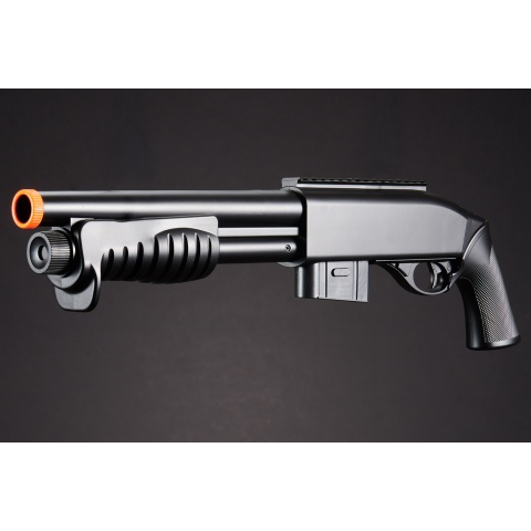 Double Eagle M401 Pump Action Airsoft Spring Shotgun (Color: Black)