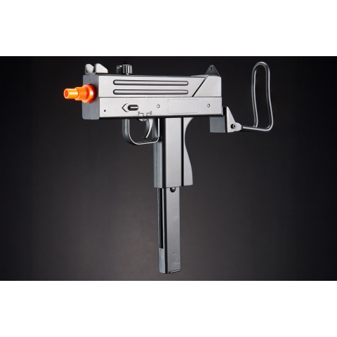 Double Eagle Airsoft M42F Spring Uzi Pistol w/ Foldable Stock - BLACK
