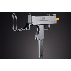 Double Eagle Airsoft M42F Spring Uzi Pistol w/ Foldable Stock - BLACK