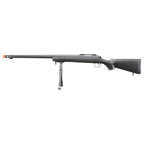 Well Airsoft VSR 10 BOLT Action Rifle w/ Bipod Fluted Barrel - BLACK