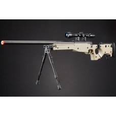 WellFire L96 AWP Bolt Action Rifle w/ Folding Stock, Scope & Bipod - TAN