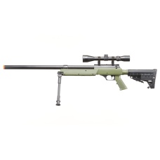 WellFire MB13D APS SR-2 Metal Sniper Rifle w/ Scope & Bipod - OD