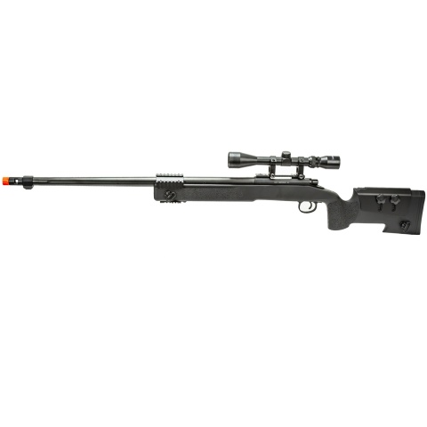 WellFire M40A5 Bolt Action Airsoft Sniper Rifle w/ Scope (Color: Black)