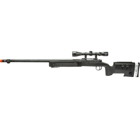 WellFire MB17BA Bolt Action Airsoft Sniper Rifle w/ Scope (Color: Black)